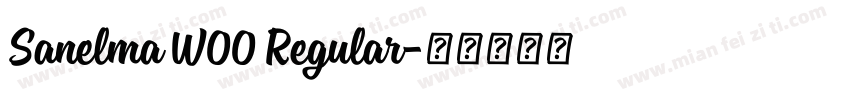 Sanelma W00 Regular字体转换